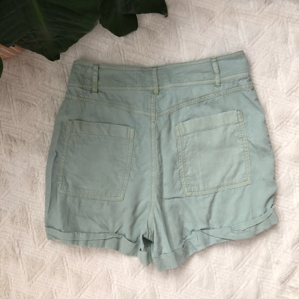 Anthro Cloth & Stone High Rise Green Utility Short - Picture 6 of 6
